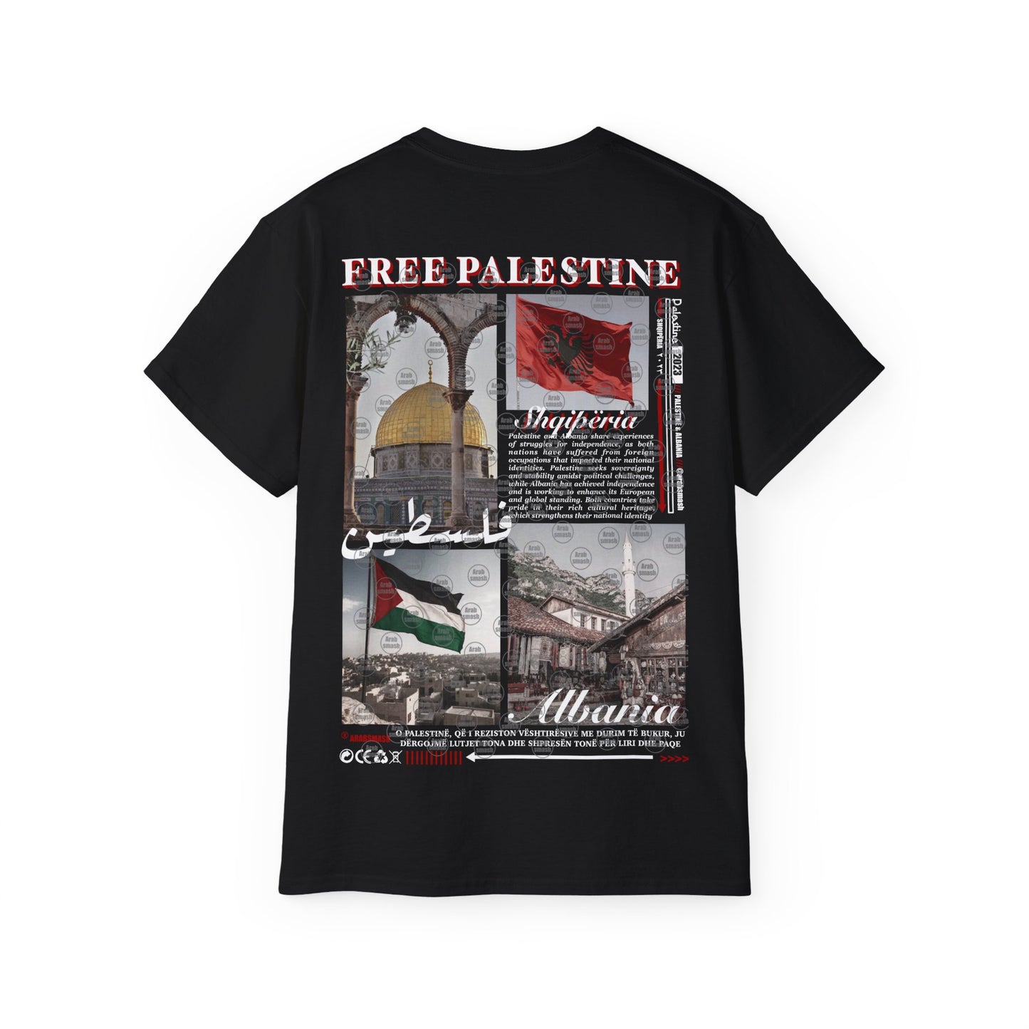 Palestine & Albania T-shirt ๐ต๐ธ ๐ฆ๐ฑ ุงูุจุงููุง ุ ููุณุทูู