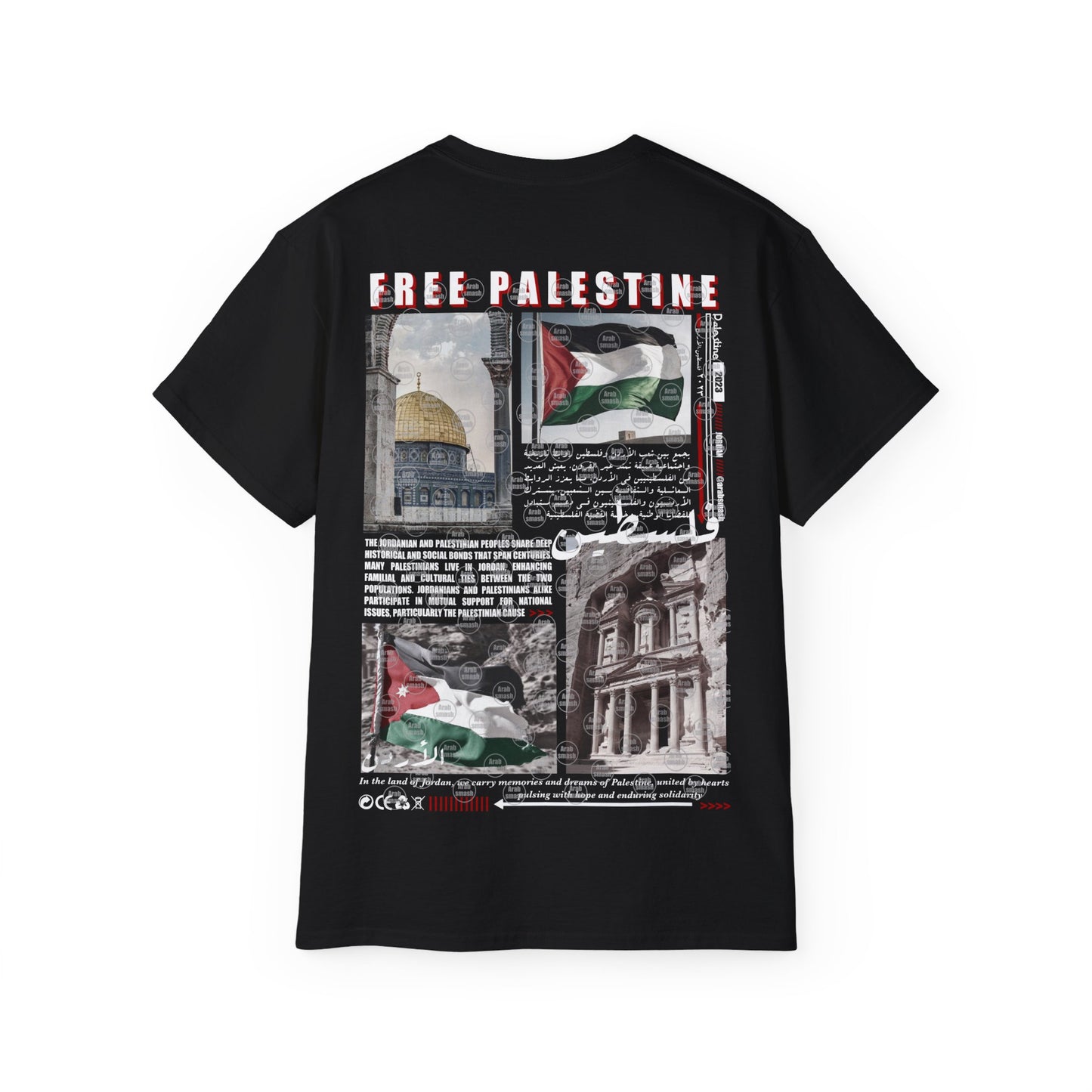 Palestine & Jorden T-shirt  فلسطين ، الاردن 🇯🇴 🇵🇸