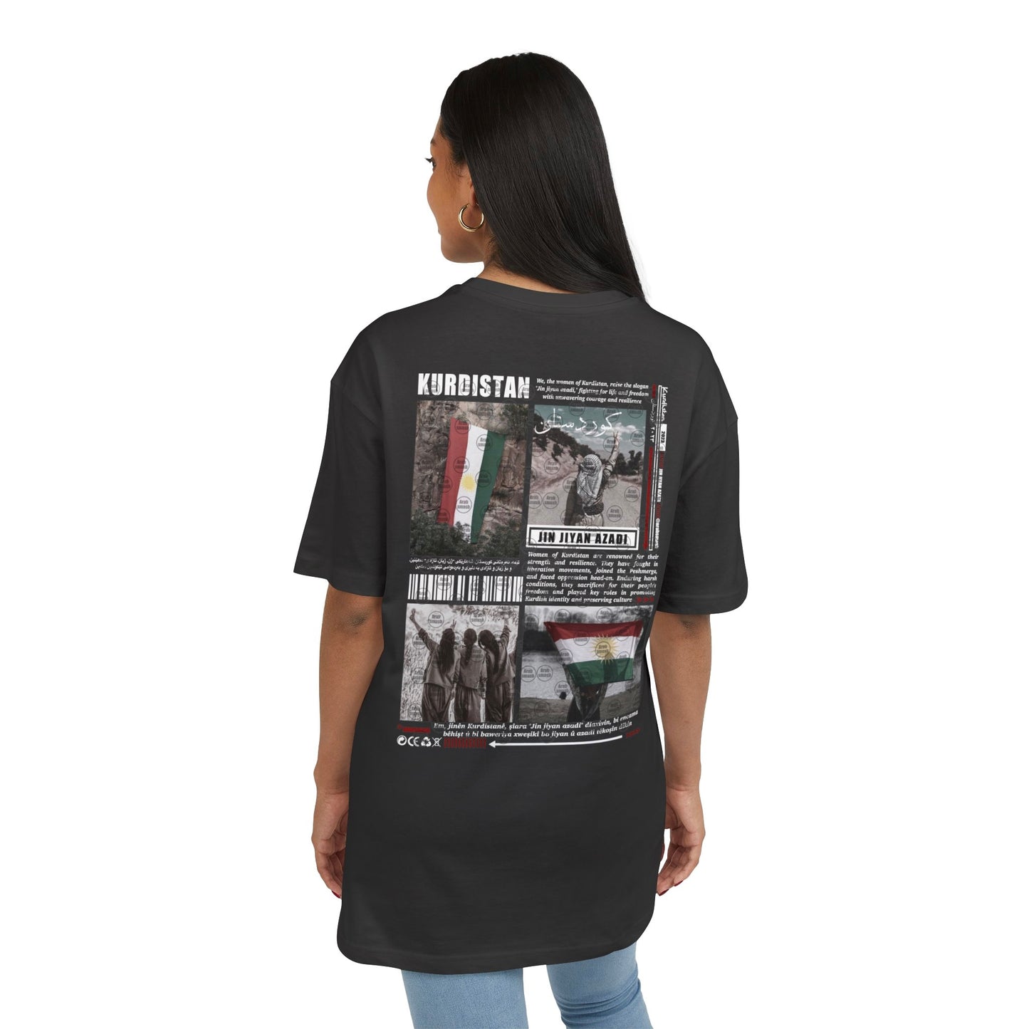 Kurdistan Jin jiyan azadi T-shirt كردستان