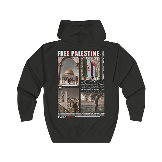 Algeria Palestine Zip Hoodie الجزائر ، فلسطين 🇵🇸 🇩🇿