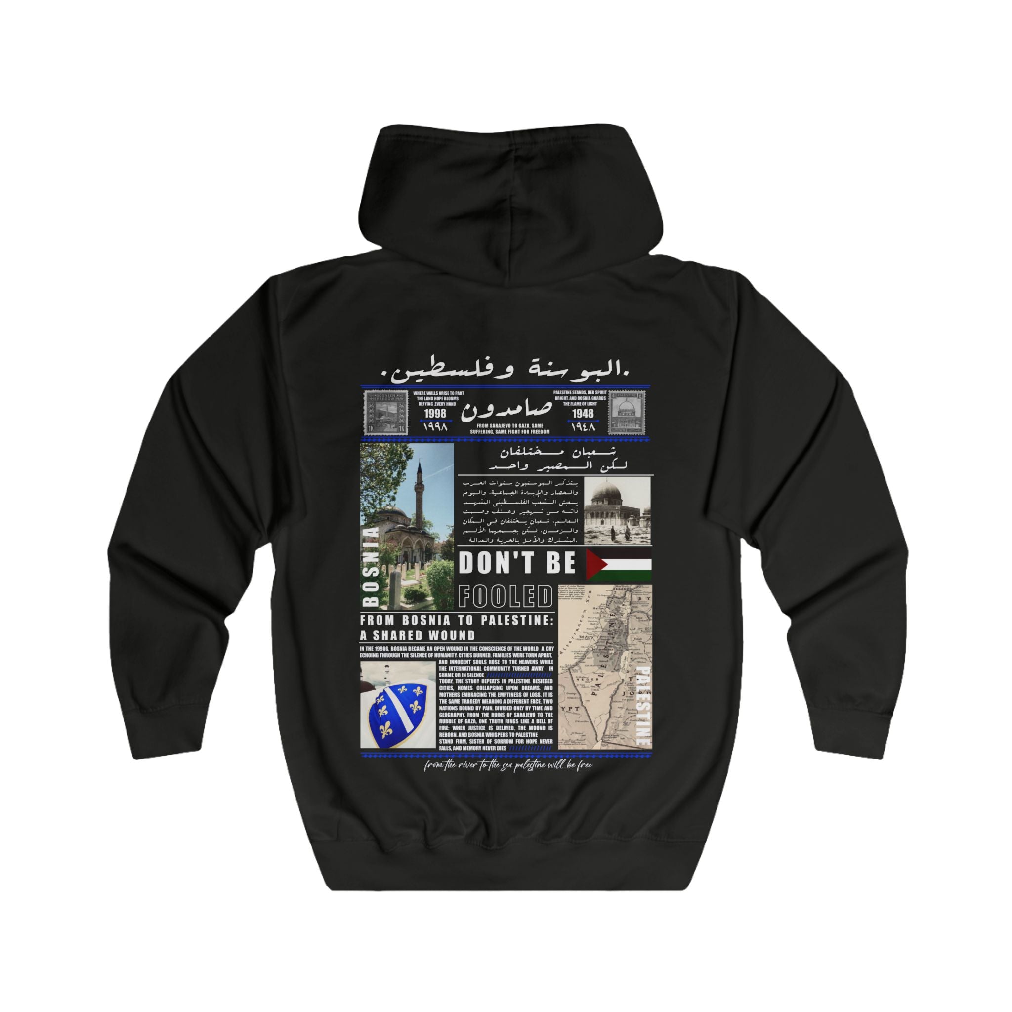History Bosna & Palestine Zip Hoodie 🇵🇸