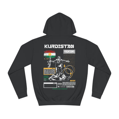 Kurdistan black white Hoodie. 2 كردستان .