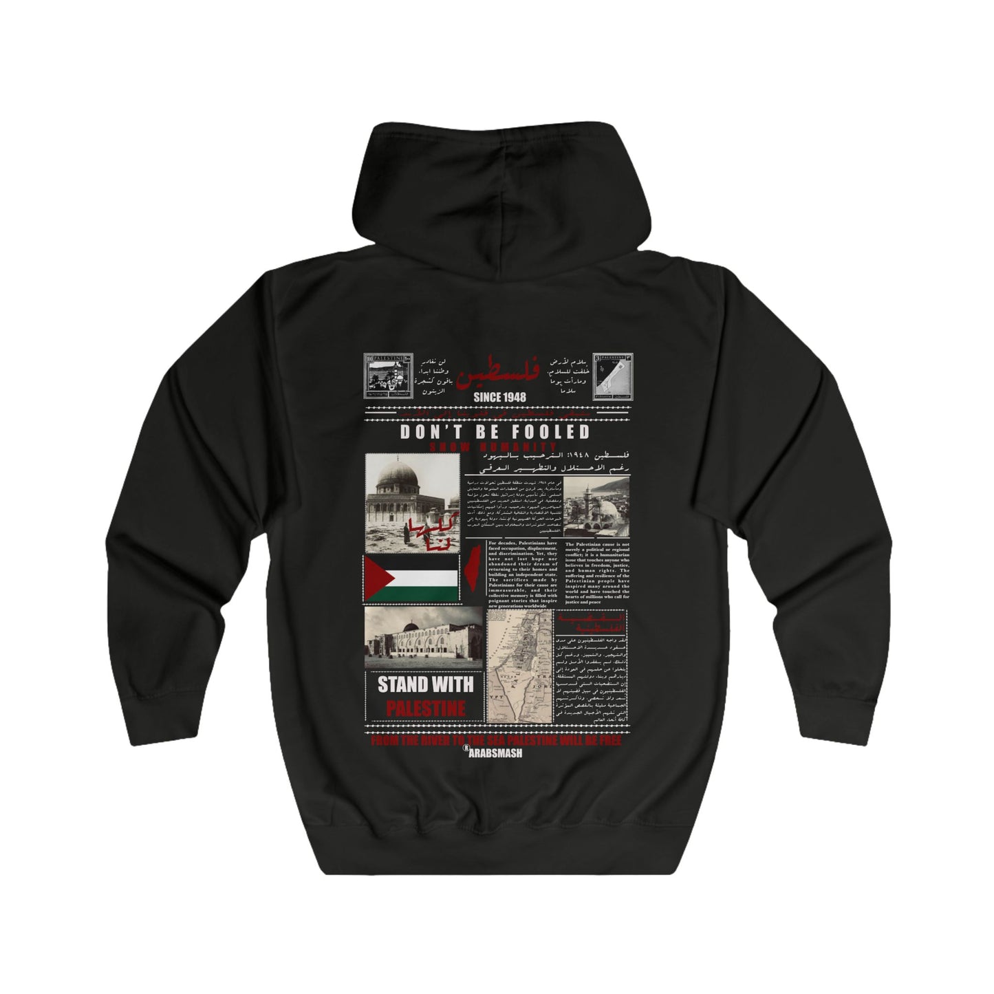 History of Palestine Zip Hoodie فلسطين 🇵🇸