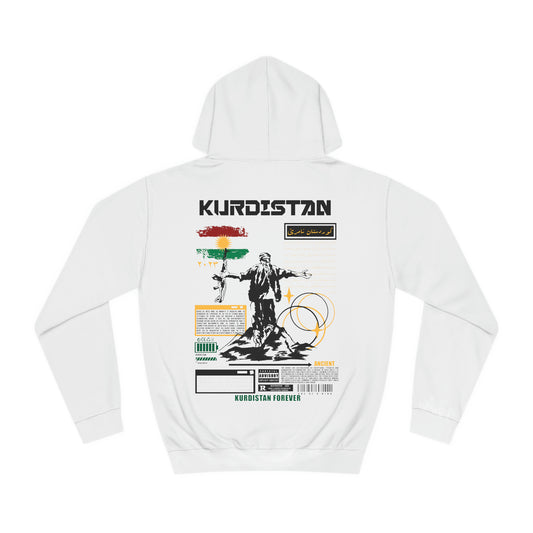 Kurdistan black white Hoodie . 2 كردستان .