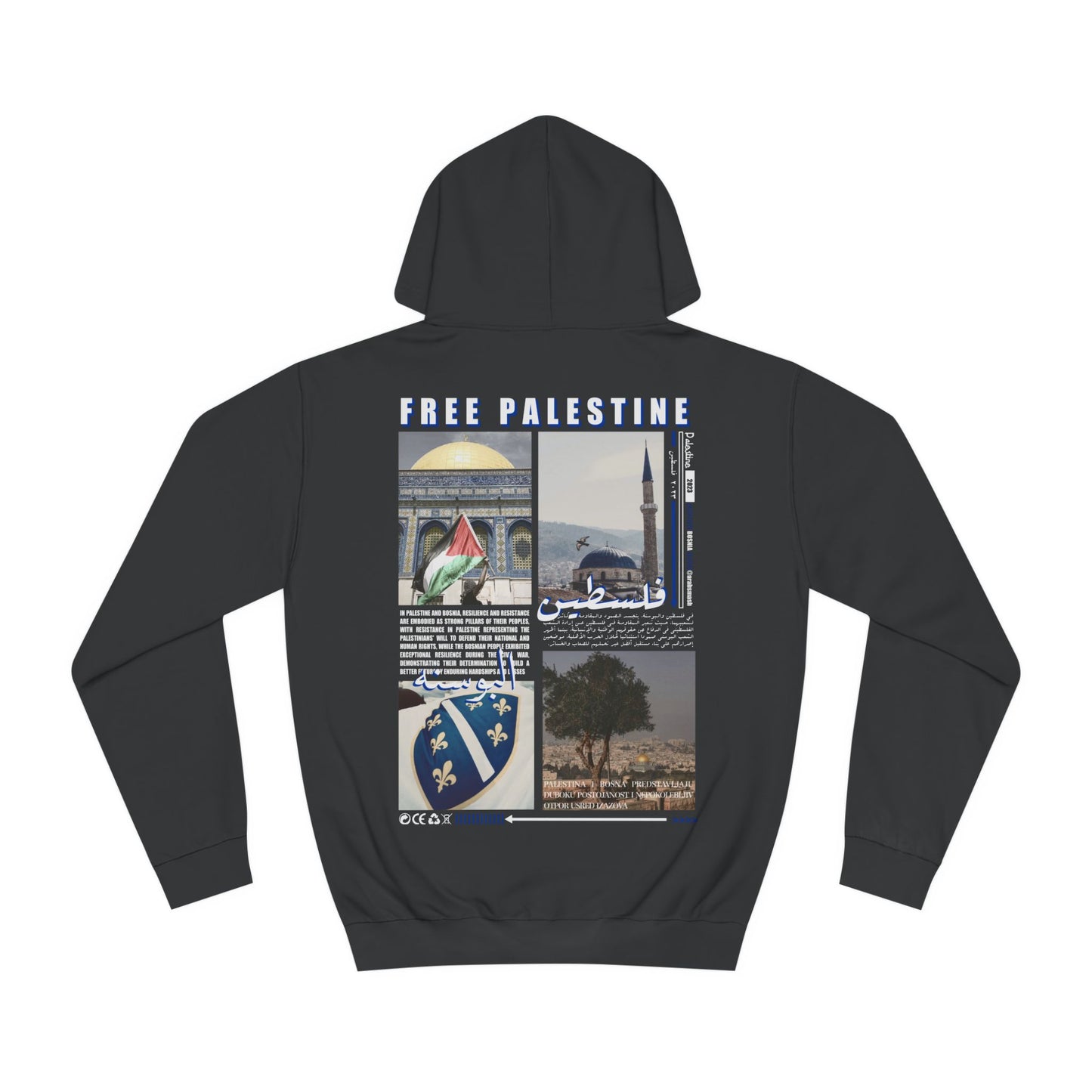 Bosnia , Palestine Hoodie فلسطين ، البوسنه 🇵🇸 🇧🇦