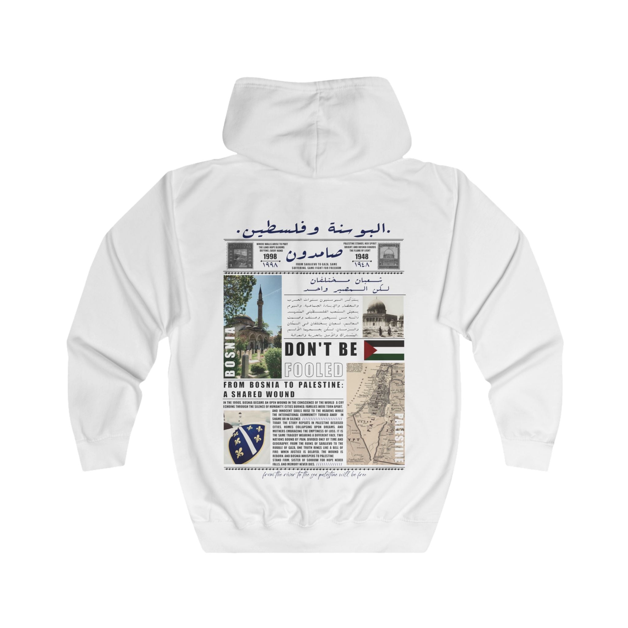 History Bosna & Palestine Zip Hoodie 🇵🇸