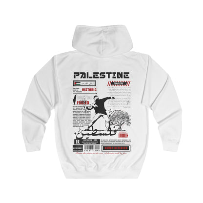 Palestine black/white Zip Hoodie فلسطين 🇵🇸