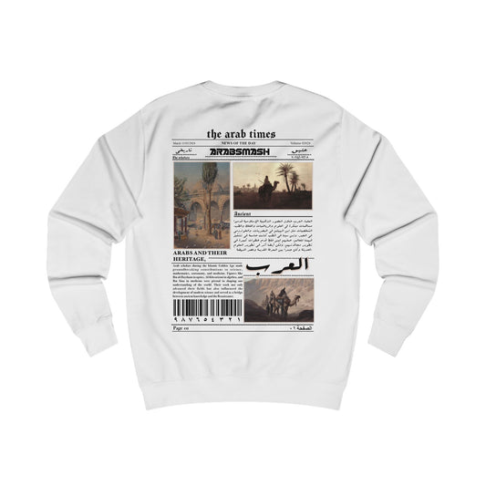 The arabic times Sweatshirt black/white العرب جريدة