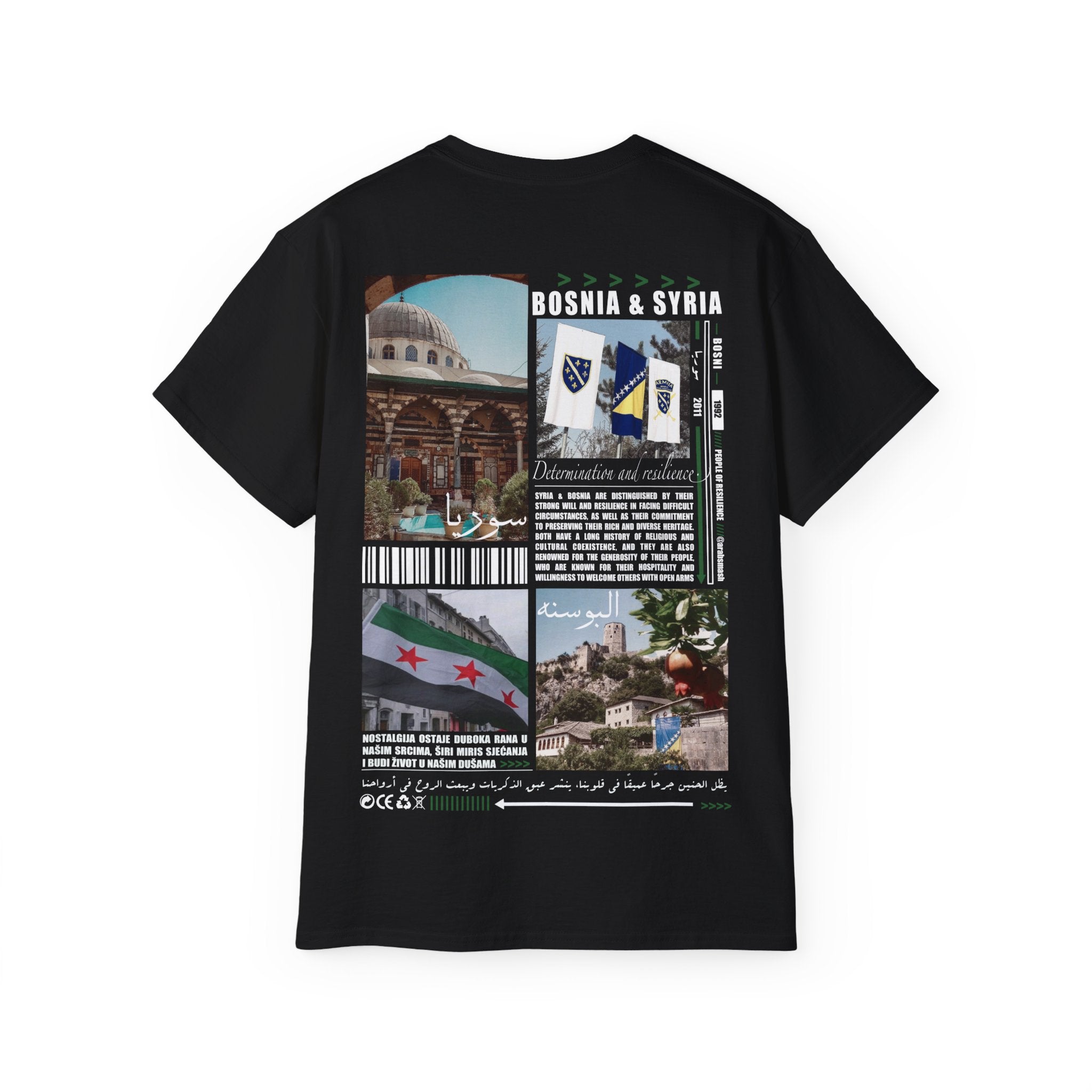 Syria & Bosnia T-Shirt 🇧🇦🇸🇾