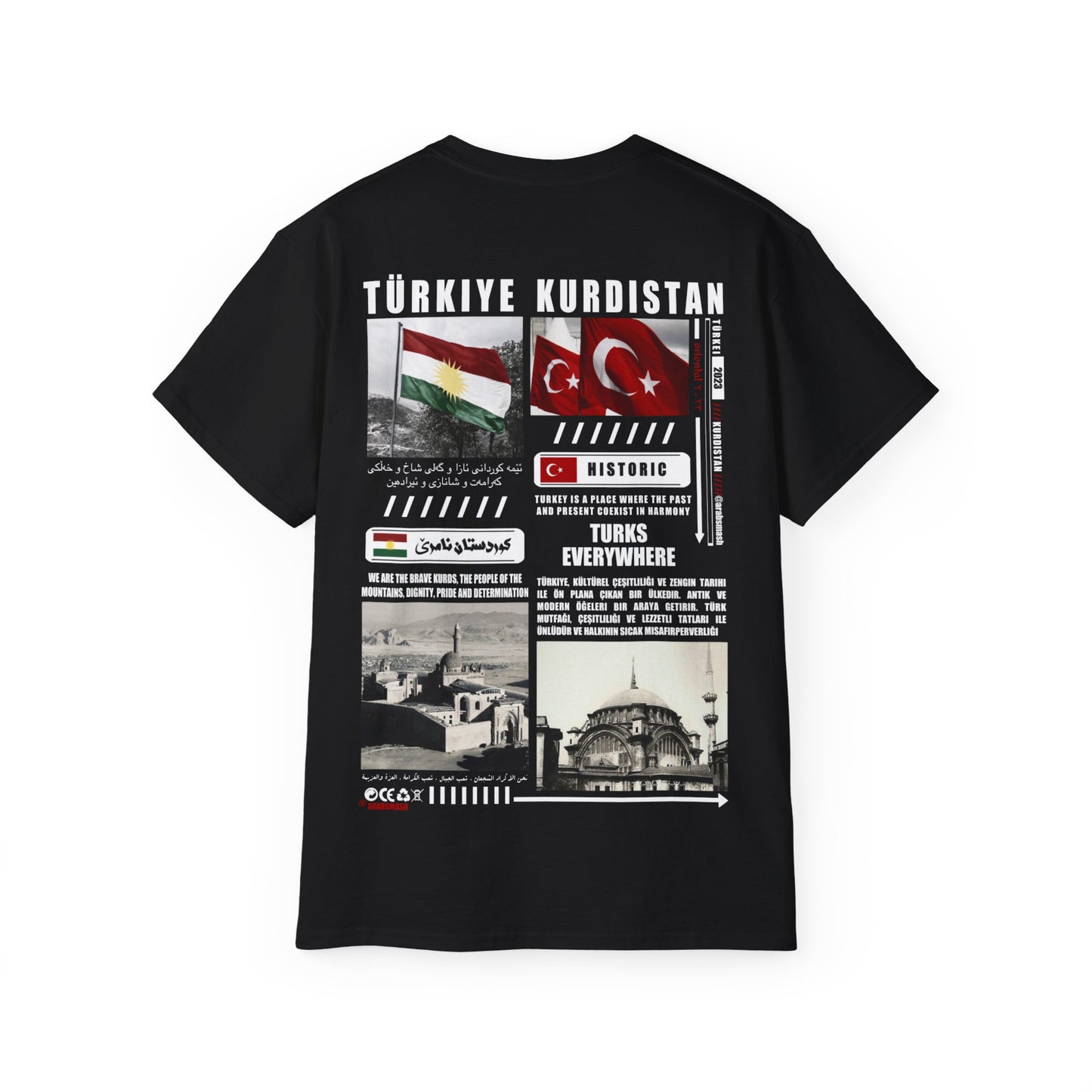 Tee-shirt Turquie et Kurdistan كردستان ، تركيا 