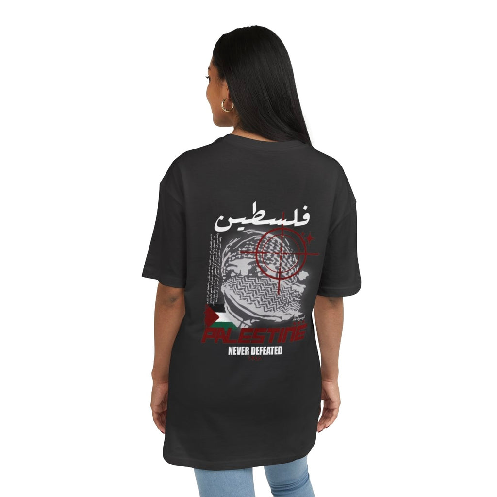 Palestine Never Defeated Heavyweight (girl/red) فلسطين 🇵🇸