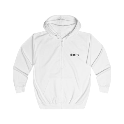 Türkiye Zip Hoodie black/white. تركيا .