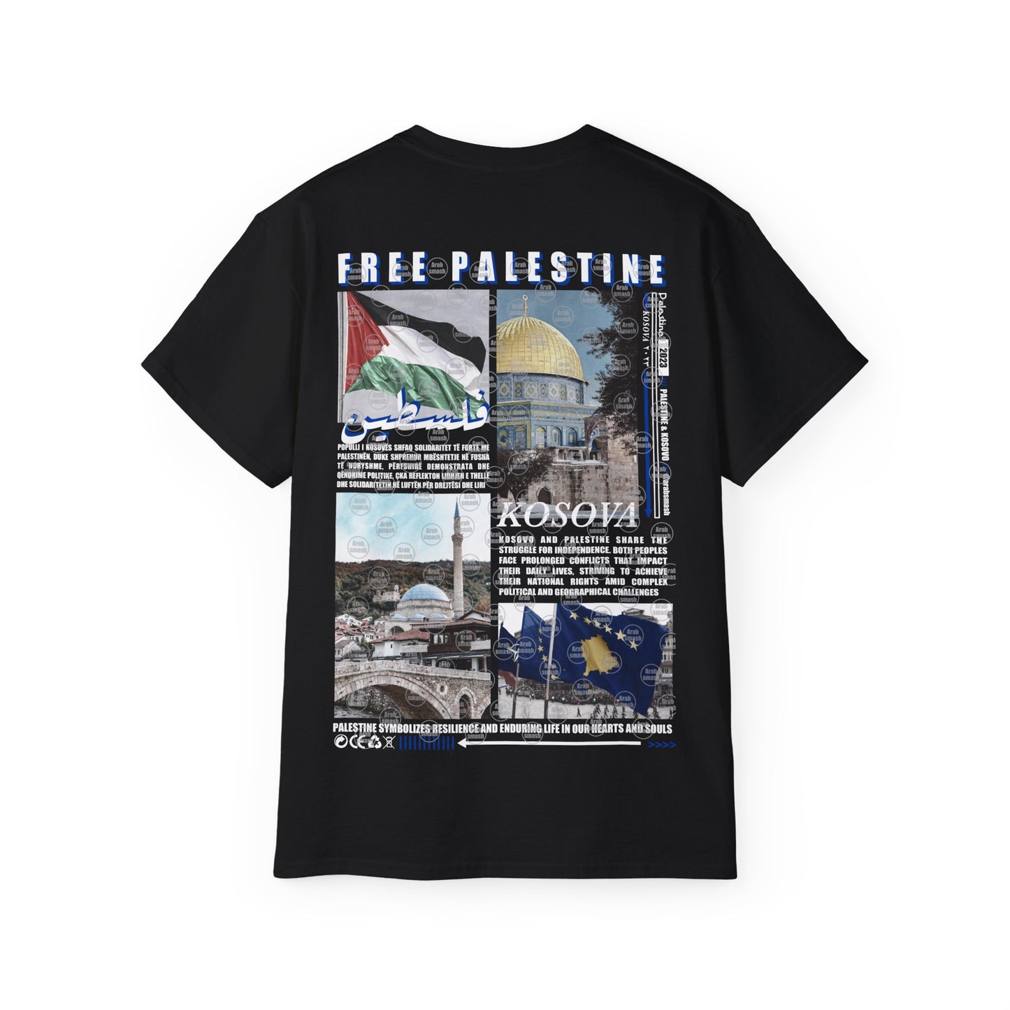 Kosovo & Palestine T-shirt  كوسوفو 🇽🇰 فلسطين 🇵🇸