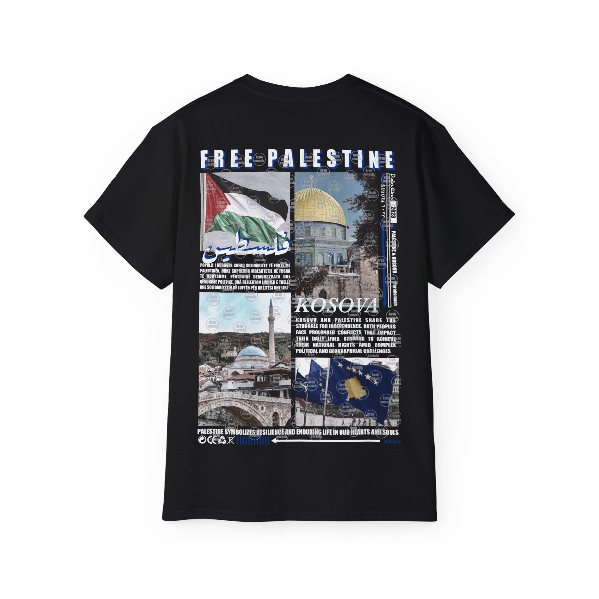 Kosovo & Palestine T-shirt  كوسوفو 🇽🇰 فلسطين 🇵🇸