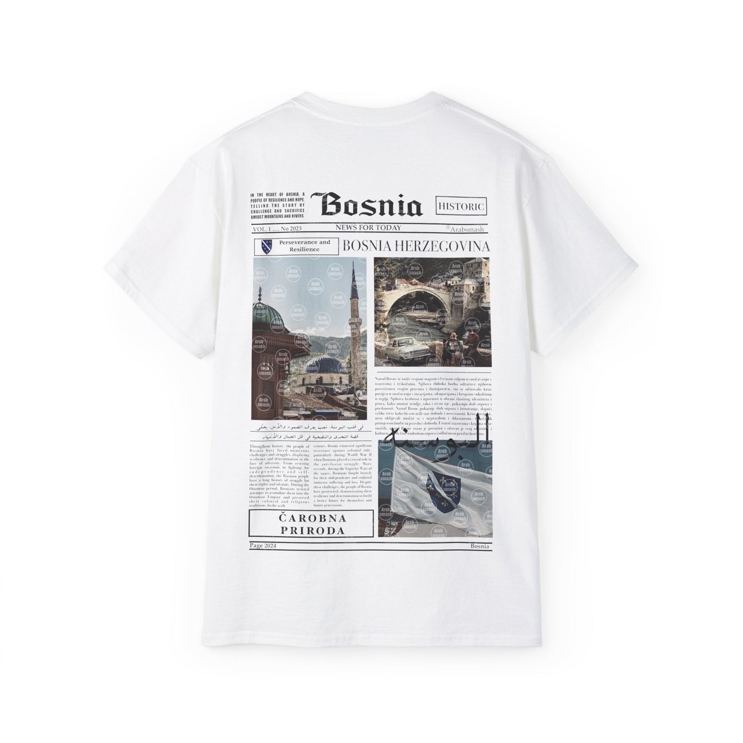 News of Bosnia T-shirt  البوسنه