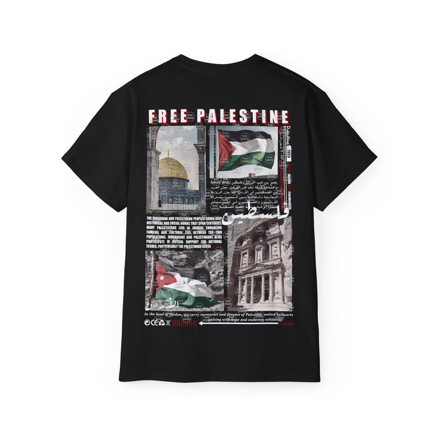 Palestine & Jorden T-shirt  فلسطين ، الاردن 🇯🇴 🇵🇸