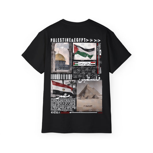 Palestine& Egypt T-shirt  🇪🇬 🇵🇸 مصر ، فلسطين