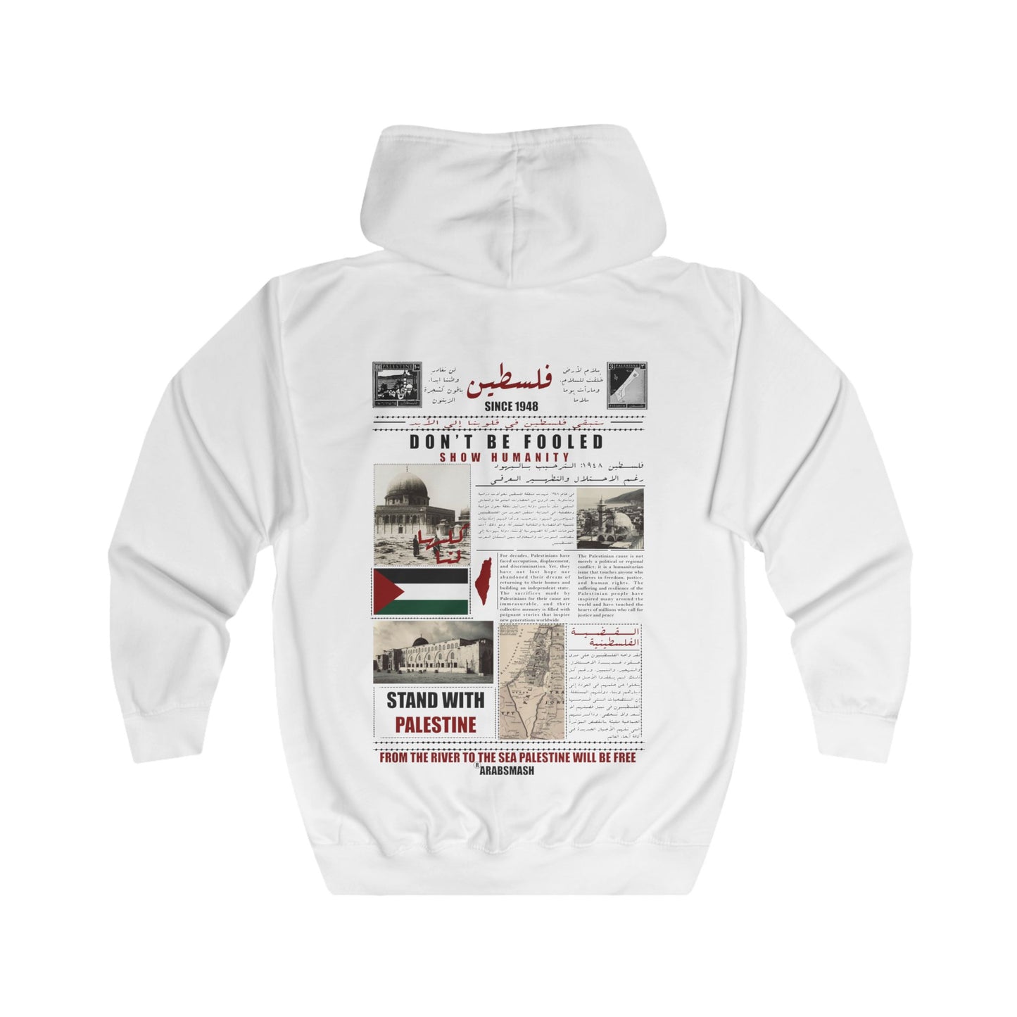 History of Palestine Zip Hoodie فلسطين 🇵🇸