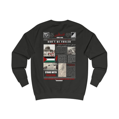 History of Palestine Sweatshirt black / white 🇵🇸 فلسطين