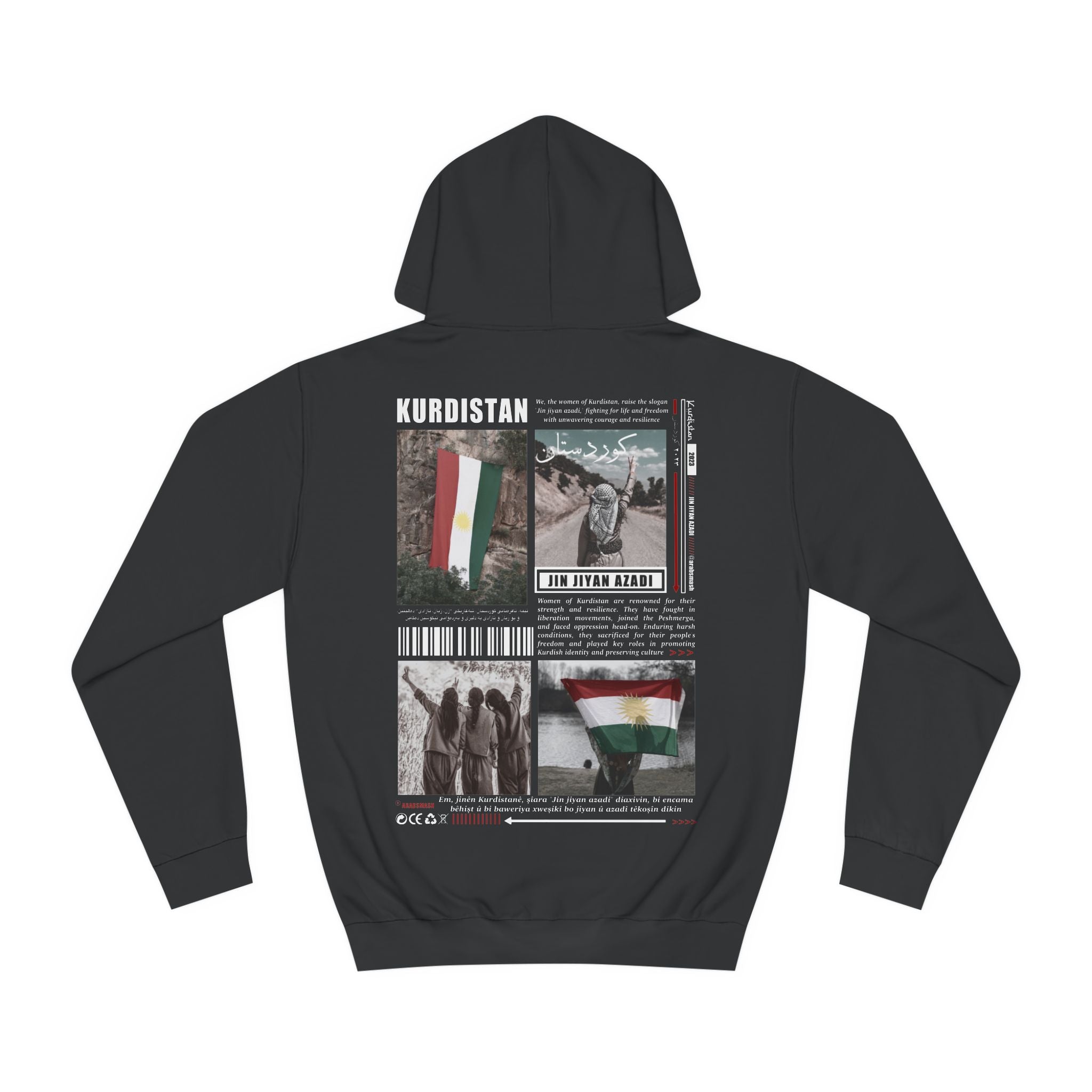 Kurdistan Jin jiyan azadi Hoodie كردستان