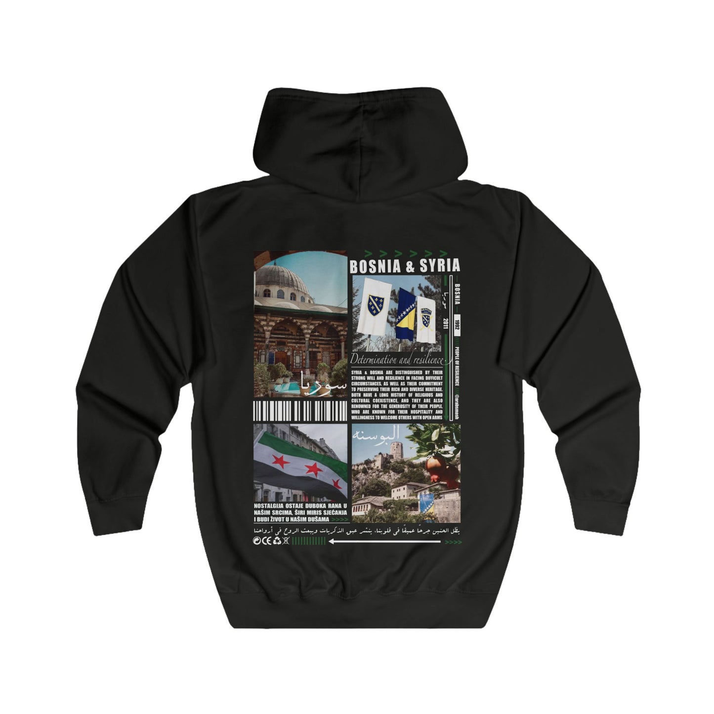 Zip Hoodie Syria & Bosnia 🇸🇾🇧🇦